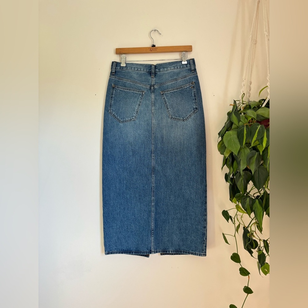 Madewell medium wash denim skirt - Picture 4 of 6